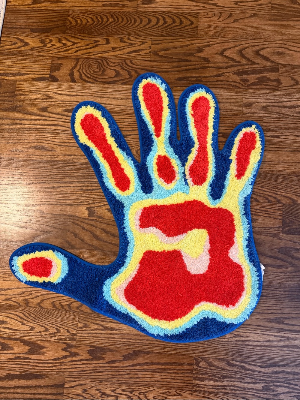 Funny Hand Shaped Cool Rugs Tufted Cute Bathroom Rugs